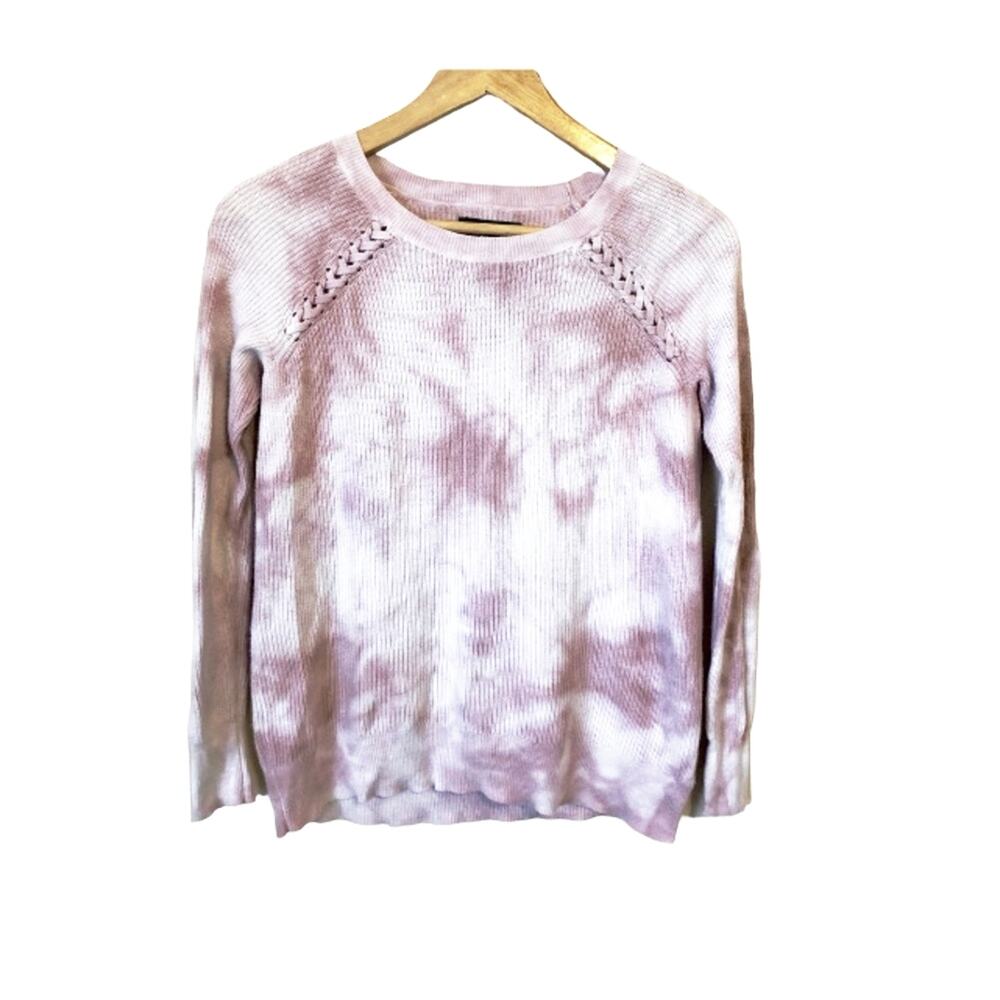 American Eagle Crewneck Sweater Women’s M Ribbed Tie Dye Stretch Boho Hippie